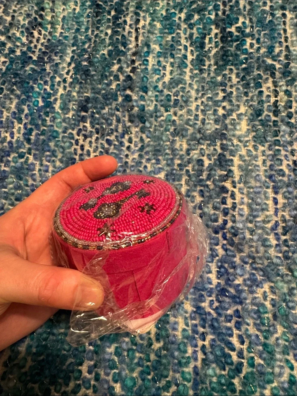 ✨ Anthropologie Fortune Beaded Lidded Jewelry Box